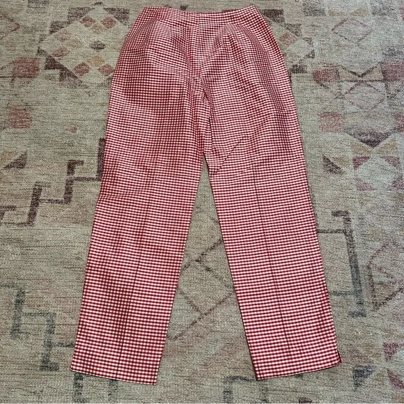 NWT deadstock Y2K loft silk red gingham pants ITEM IS NO LONGER AVAILABLE - Picture 6 of 10